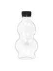 Chai nhựa trong suốt 330ML có nắp đậy thực phẩm PET bầu nước khoáng trà thảo mộc uống nước trái cây chai dùng một lần