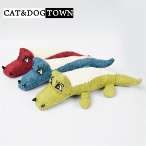 
Japanese pet plush toy crocodile corn doll, cat and dog resistant to chewing, grinding teeth, making sounds to relieve boredom and self-pleasure