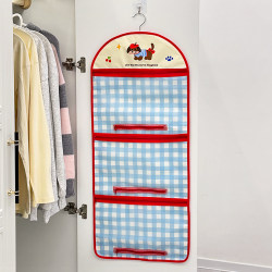 Sock and Underwear Storage Hanging Bag, Multi-Layer Fabric Compartment Net Bag Organizer for Behind Wardrobe Doors
