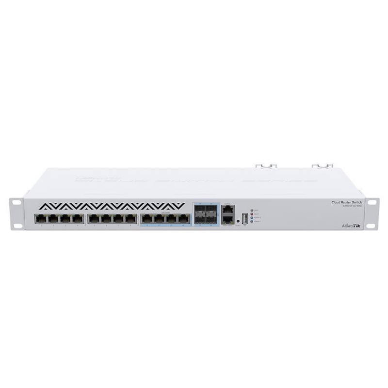 MIKROTIK CRS312-4C+8XG-RM  1U Ʈ 10 ⰡƮ ġ-