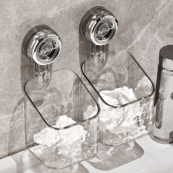 Youqin Suction Cup Disposable Face Towel Storage Box Wall-Mounted Bathroom Sink Bathroom Towel Rack