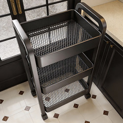 Youqin Kitchen Storage Rack Multi-Functional Floor-Standing Vegetable Cart Household Fruit and Vegetable Basket Multi-Layer Storage Shelf