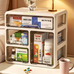 Youqin Medicine Box Drawer-Type Household Medicine Box Transparent Medicine Storage Box Family Large-Capacity Medicine Backup Box