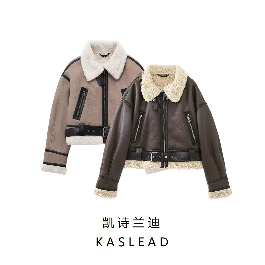 KASLEAD 新款女装欧美风双面短款夹克外套8073235 716-Taobao