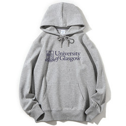 University of Glasgow Sweatshirt, University of Glasgow Hooded Fleece, Loose Fit