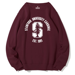 Stanford University Souvenir Stanford Stanford Crewneck Sweatshirt Jacket with Fleece Lining and Thickened Class Uniform