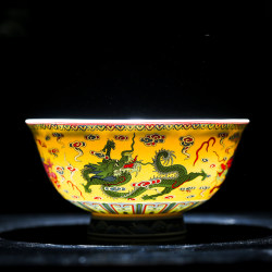 Household Bowls, Jingdezhen Tableware, Personal-Use Bowls, Ceramic Bowls, Bone China Bowls, Rice Bowls, Dragon-Pattern Bowls, Tall Bowls, Rice Bowls