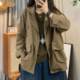 Xinxin Spring new bamboo cotton suit for women's literary casual loose versatile blazer
