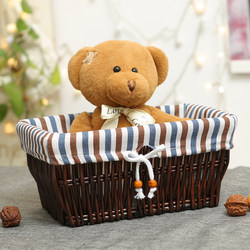 Storage Basket, Rattan Storage Basket, Wicker Basket, Desktop Storage Basket, Snack Basket, Organizing Basket, Miscellaneous Items Basket, Woven Fabric