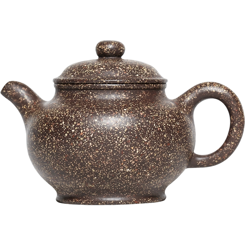 宜兴纯手工雪铁砂紫砂壶中式复古掇只壶共生矿茶具