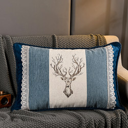 European-Style Sofa Cushions, Living Room Pillows, Nordic Rectangular Pillows, Headboard Lumbar Support Cushions, Large Pillowcases, Removable and Washable