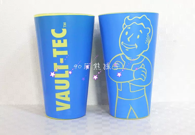 避难所小子玻璃马克杯辐射4 Fallout 4 水杯子bioworld游戏周边