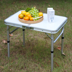 Outdoor Aluminum Alloy Folding Table, Ultra-Lightweight Car-Mounted Small Table, Children's Small Table, Adjustable Study Table, Writing Table