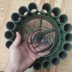 Firecracker Launcher with Two-Step Kick, Rotating Gun Mount, Automatic Continuous Firing, Return Spring, High-Strength Rotating Spiral Spring