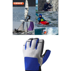 Sailing Gloves, Outdoor Sailing Sports, Extended Half-Finger Mountaineering Gloves, Microfiber Wear-Resistant, Non-Slip Rock Climbing Full-Finger Gloves