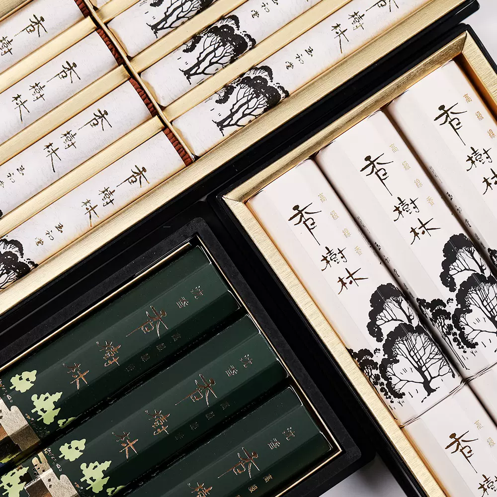 日本进口玉初堂香树林系列天然沉香白檀线香礼盒日式香薰多款可选-Taobao