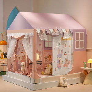 
Customized children's room cartoon mosquito net baby bedroom blackout bed curtain baby bed anti-mosquito baby full cover breathable