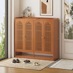 Shoe Rack for Home Entrance, Multi-Layer, Breathable, Dust-Proof, Moisture-Proof, Large-Size Shoe Cabinet, Balcony Hallway Shoe Storage Cabinet