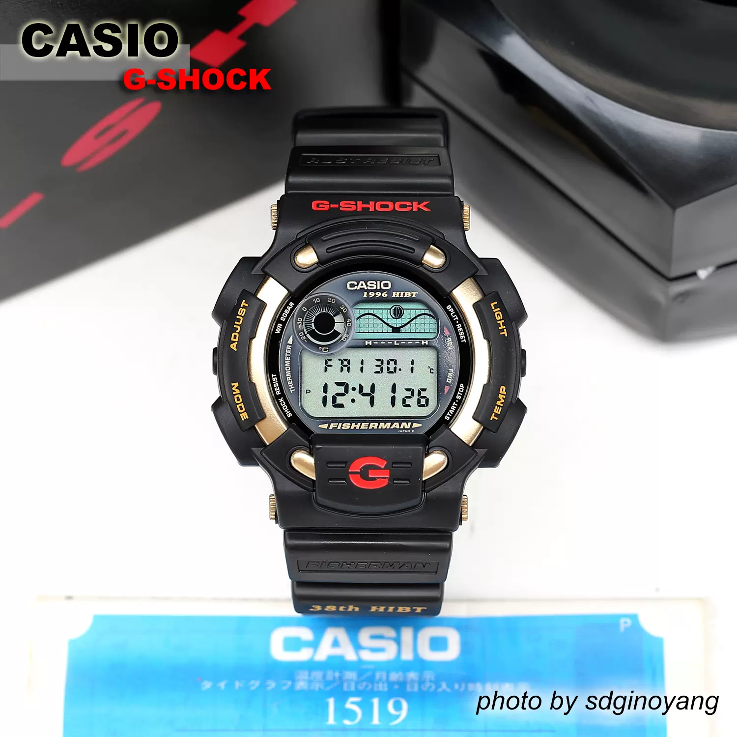 CASIO卡西欧G-SHOCK DW-8600IJ-9夏威夷国际海钓大赛38回全新结束