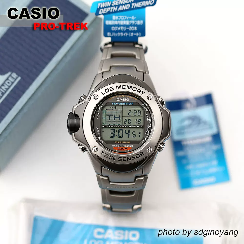 超希少！ オールチタンモデル CASIO カシオ 潜水王 SPF-100 - 腕時計 