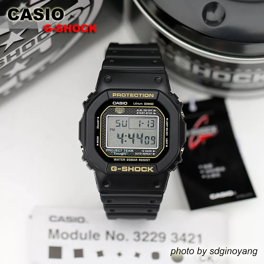 CASIO 卡西欧G-SHOCK DW-5735D-1B 35周年金属网点液晶全新结束-Taobao