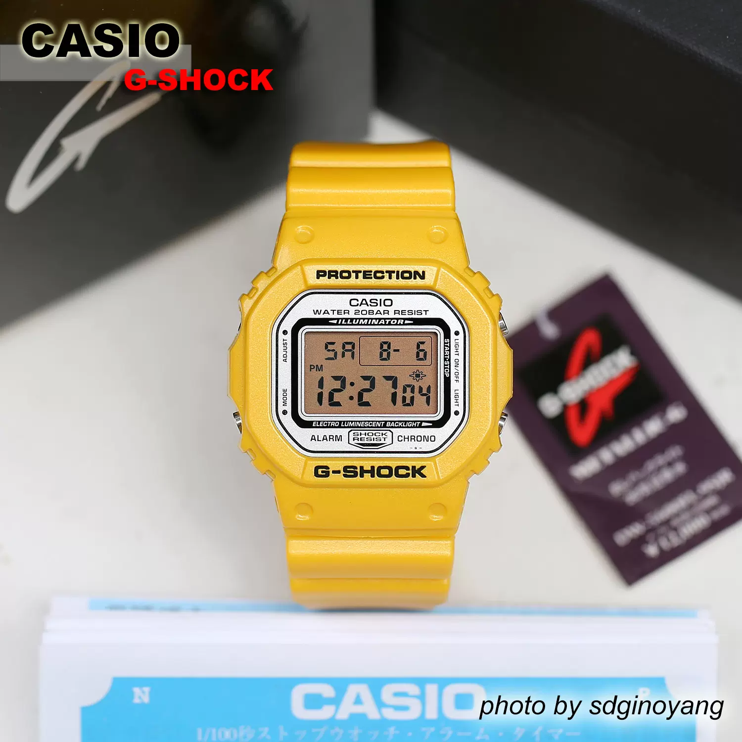G-SHOCK DW-5600FL-9SJR メタリックイエロー FRF 美品G-SHOCK DW