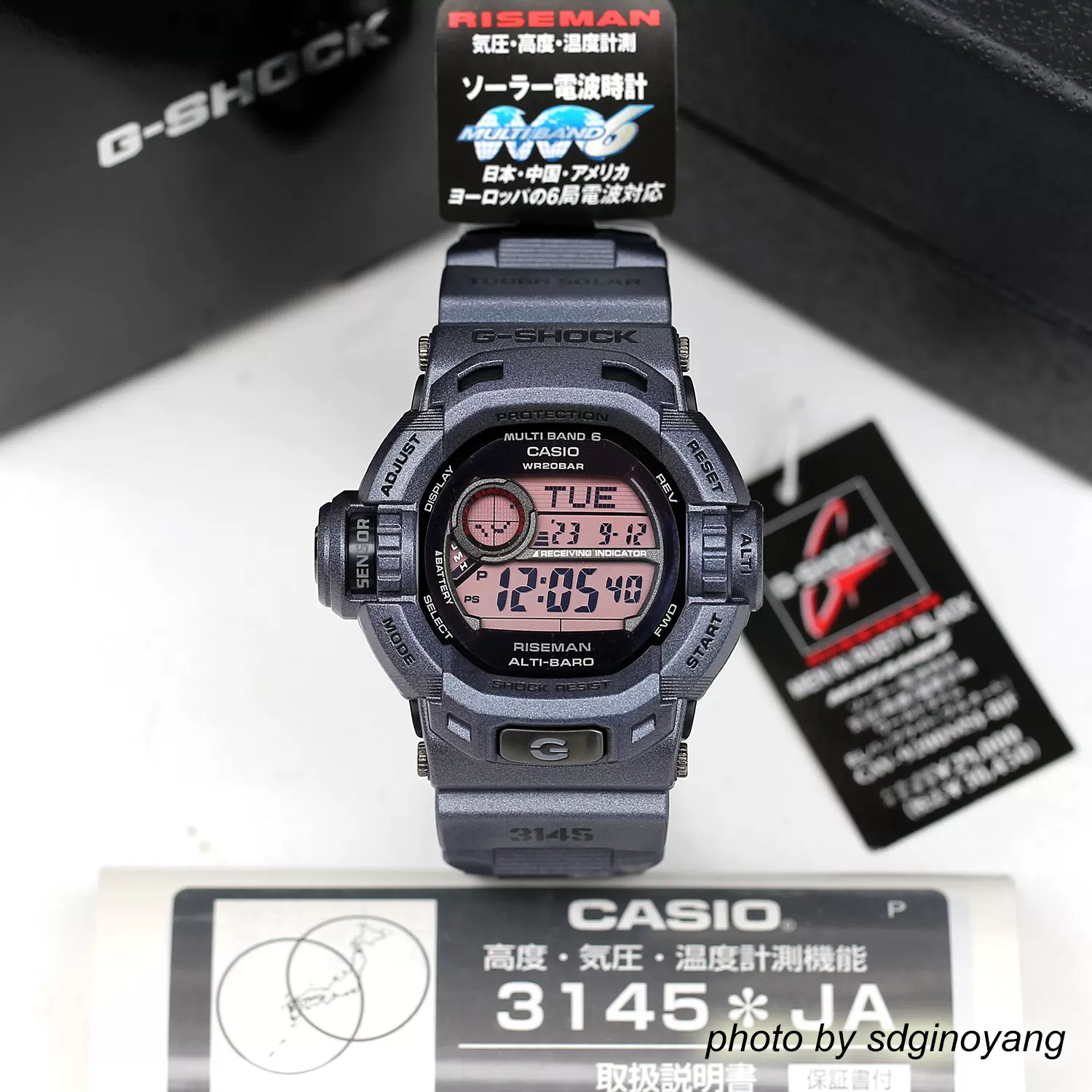 全新结束CASIO卡西欧G-SHOCK GW-9200MSJ-8JF限定铁锈飞人RISEMAN