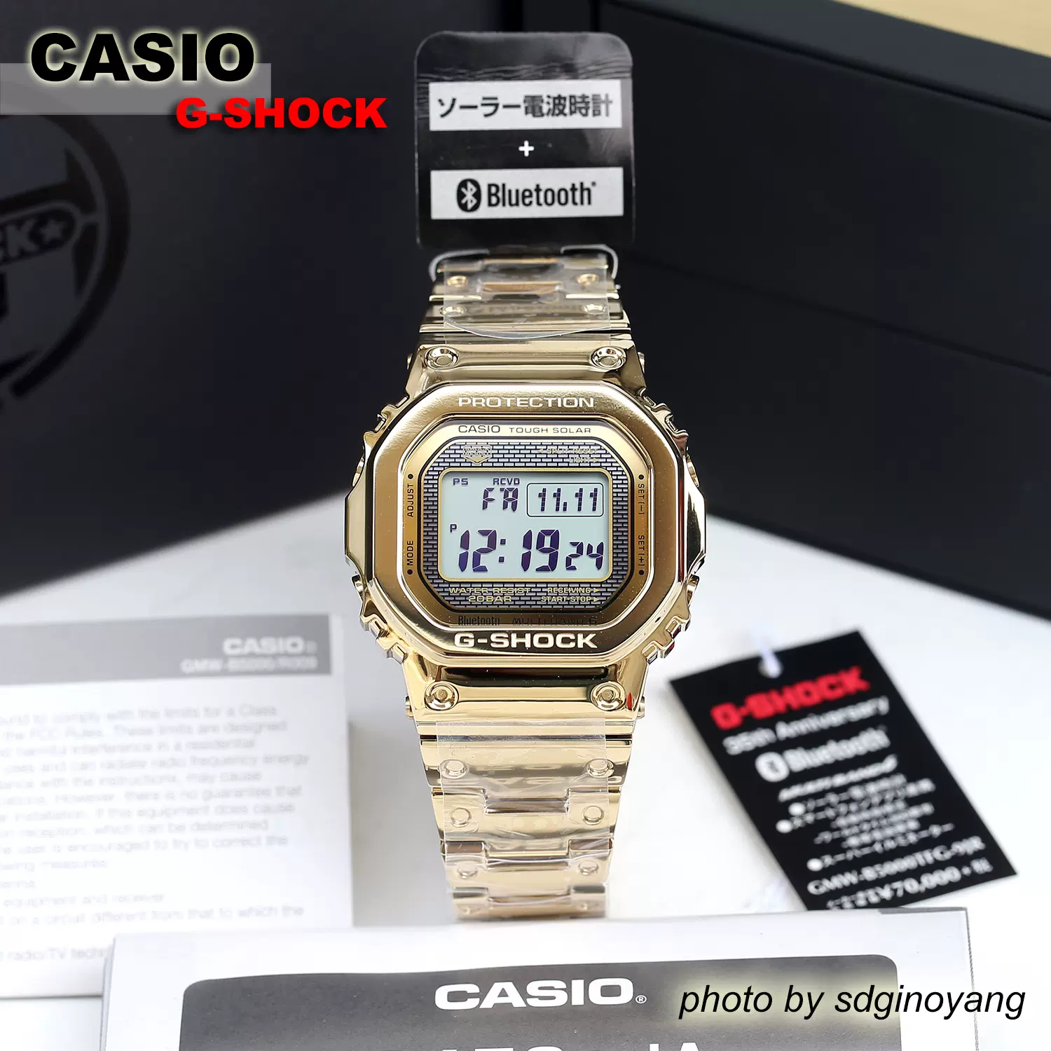 CASIOCASIOG-SHOCK GMW-B5000TFG-9JR 35週年金磚方塊全新結束-Taobao