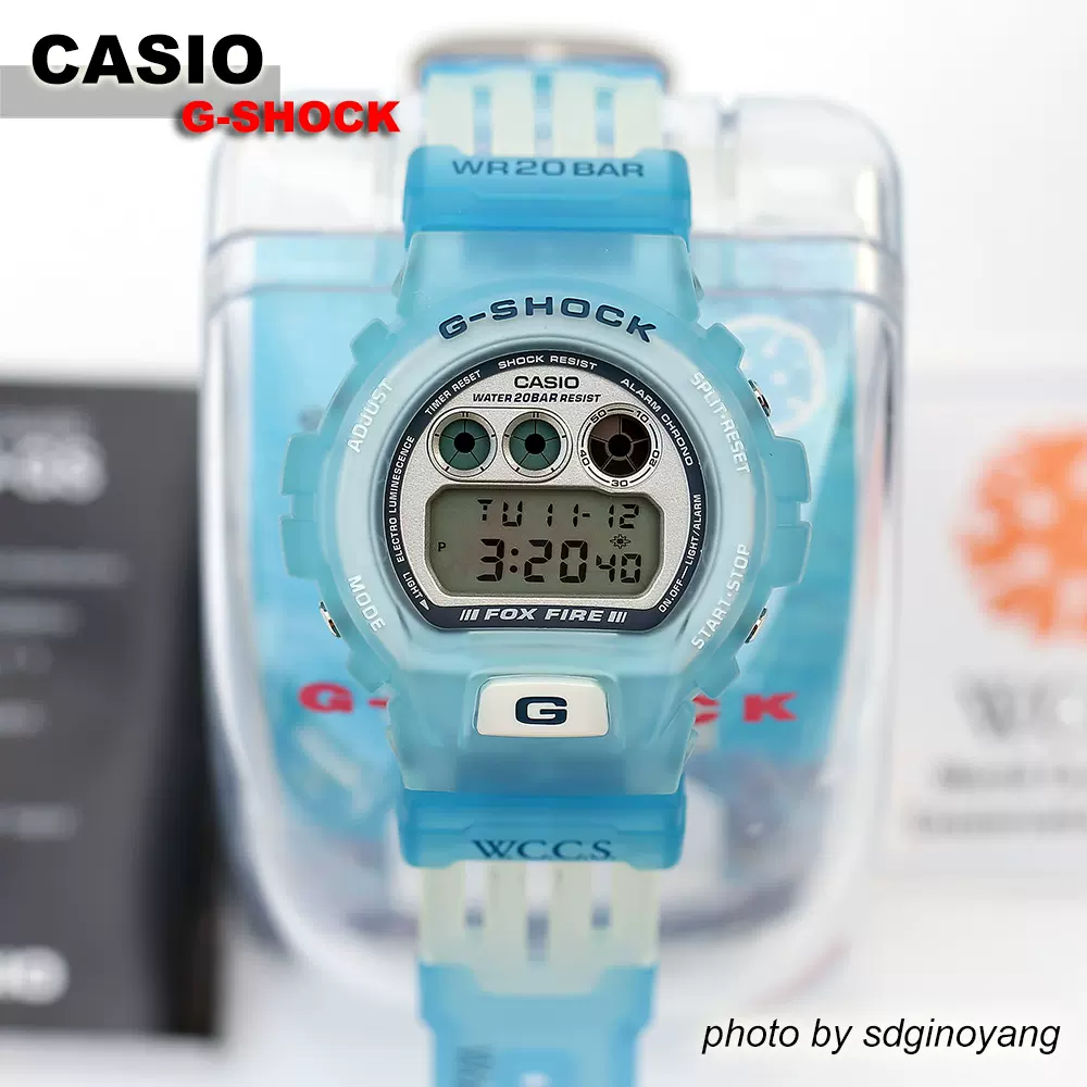 CASIO卡西欧G-SHOCK DW-6900WC-2BT 97年珊瑚礁协会限定全新现货-Taobao