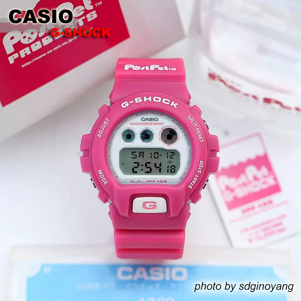 80/20クロス コラボ/G-SHOCK/ポストペット/時計/モモ/限定/DW-6900