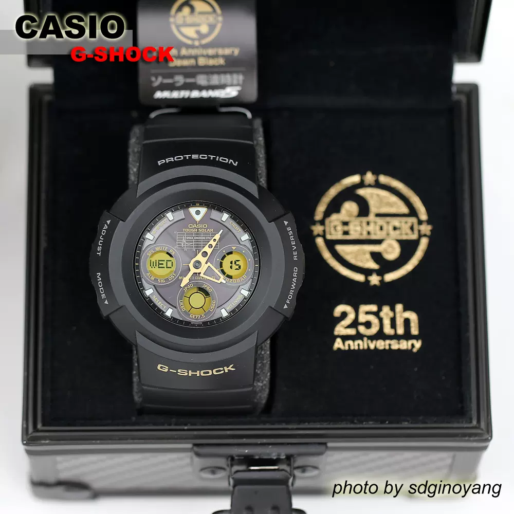 CASIO卡西欧G-SHOCK AWG-525A-1AJF 25周年纪念限定电波全新结束-Taobao