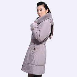 Clearance Special Price Thickened Nike Women's Rex Rabbit Fur Collar Long-sleeved Parka With Integrated Fur Liner
