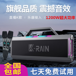 
Voice of Berlin 1200W high power outdoor karaoke subwoofer Bluetooth square dance instrument hair tube speaker