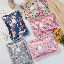 Rechargeable Hot Water Bottle, Silk-Gloss Warm Water Bag, Zipper Replacement Explosion-Proof Inner Liner, Electric Warmer, Hand Warmer, Student Electric Heater