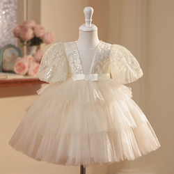 Children's Dress Princess Dress Girls High-end Dress Host Piano Performance Costume Girls Birthday Evening Dress