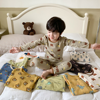 Class A pure cotton 280g wool pull rack home clothing set