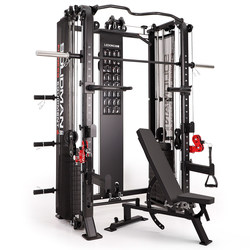 Smith Machine Comprehensive Strength Training Device, Multifunctional All-In-One Gantry Rack, Squat Training Fitness Equipment for Home Use