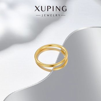 Xuping simple ring ring fashionable 2mm closed index finger ring ins neutral cold style men and women rings Chinese Valentine's Day couple
