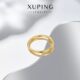 Xuping simple ring ring fashionable 2mm closed index finger ring ins neutral cold style men and women rings Chinese Valentine's Day couple