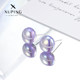 XUPING round white imitation pearl earrings, female style, compact, commuting, simple ins style, easy to match, gentle earrings D