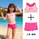 666 Foreign Order New Fashion Girls Bikini Vest Boxer Swimming Briefs Children's Split Swimsuit Suit