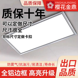 Sakura Gold Series Aluminum Ceiling Tile Bathroom Embedded 30*60 Light Kitchen 30X30X60 Led Flat Panel Light Bathroom