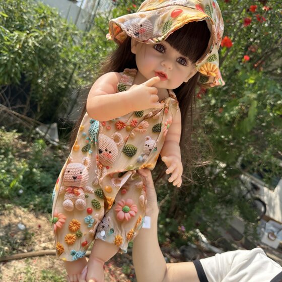 
New Xiaotangdou simulated dressing doll full glue can be used in water for children to accompany the doll birthday gift