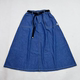 Daily single large pocket mid-length denim skirt for women in spring and summer new style over knee A-shaped slim high waist pure cotton
