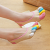Five-finger socks summer thin cotton cotton silicone split toes shallow mouth invisible five-finger boat women,s socks deodorant does not fall off the heel