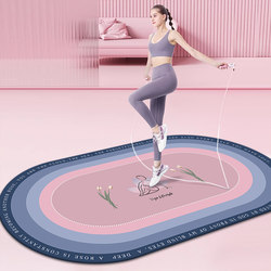 Thickened Jump Rope Shock-Absorbing Mat, Soundproof Indoor Carpet, Silent Non-Slip Floor Mat, Fitness and Sports Professional Thickened Yoga Mat