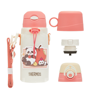 
[Pull down to get coupons] Thermos thermos cup children's straw direct drinking large capacity drinking cup outdoor multi-cover summer