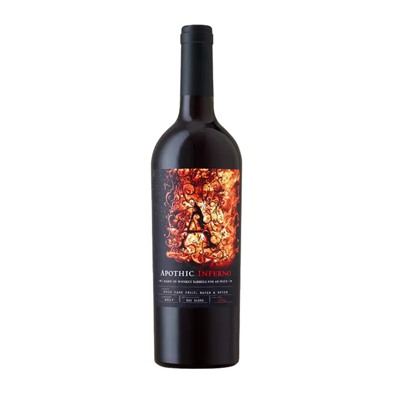 apothic爱魄酒庄红葡萄酒 加州原瓶原装进口地狱之火1瓶装750ml