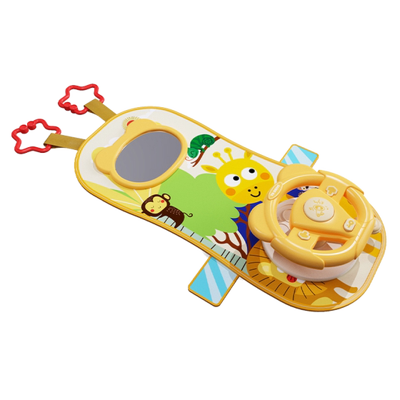 
Canvas steering wheel children's educational toy simulation car driving 1-3 year old baby early education New Year gift