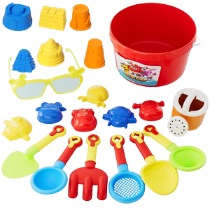 
Super Flying Man Beach Shovel Bucket Children's Beach Digging Sandglass Cart Tool Set Children's Toy Christmas Gift